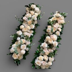 Arbour Flowers - Champagne Silk 100cm 