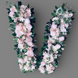 Arbour Flowers - Pale Pink Silk 100cm 