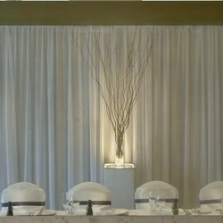 Backdrop Curtain - 6m x 3m White Satin 