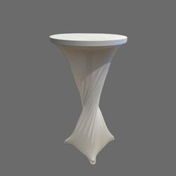Bar Table Covers - White 