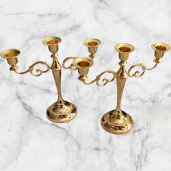 Candelabra - Gold - 3 arm 
