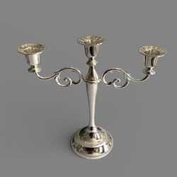 Candelabra - Silver - 3 arm 