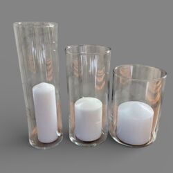 Candle Cylinder Vases (Sets of 3)