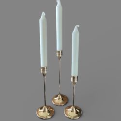 Candlestick Holders - Rose Gold (Set of 3)