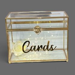 Cards Box  Gold Frame Gold raised Cards