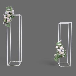 Arbour Flower Stands - White 