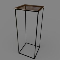 Flower Display Stands - Black Metal 60 x 24cm 