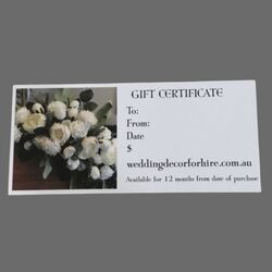 GIFT CERTIFICATE 
