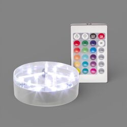 Illuminating LED Centrepiece, Remote Control 10cmD