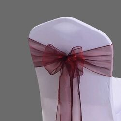 Organza Chair Sashes - Burgundy 