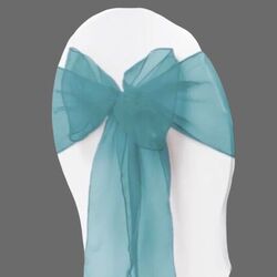 Organza Chair Sashes - Teal 