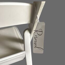 Reserved Signs - Clear Acrylic/ Black 