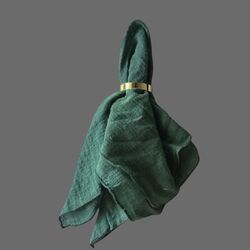 Table Napkins - Cheesecloth - Emerald Green
