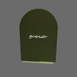 Table Numbers - Acrylic Dark Green/Sage Green Stand 