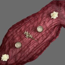 Table Runners - Gauze - Burgundy 