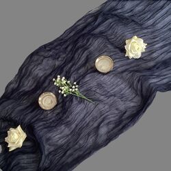 Table Runners - Gauze - Navy 