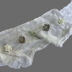 Table Runners - Gauze - Pure White 