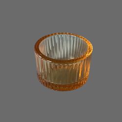 Tea-Light Holders - Gold Ribbed