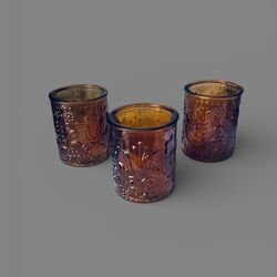 Tea-Light/Votive Holders - Amber 