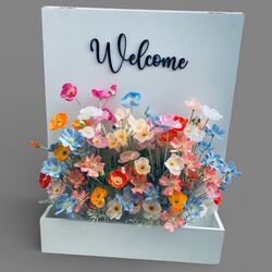 Welcome Flower Box - Silk Arrangements 