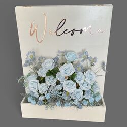 Welcome Flower Box - Silk Arrangements 