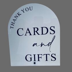 White Arch - Cards & Gifts Sign 