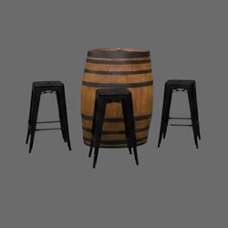 Wine Barrel Set