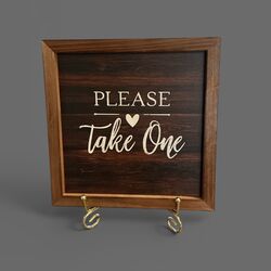 Wooden Frame - Please Take One 