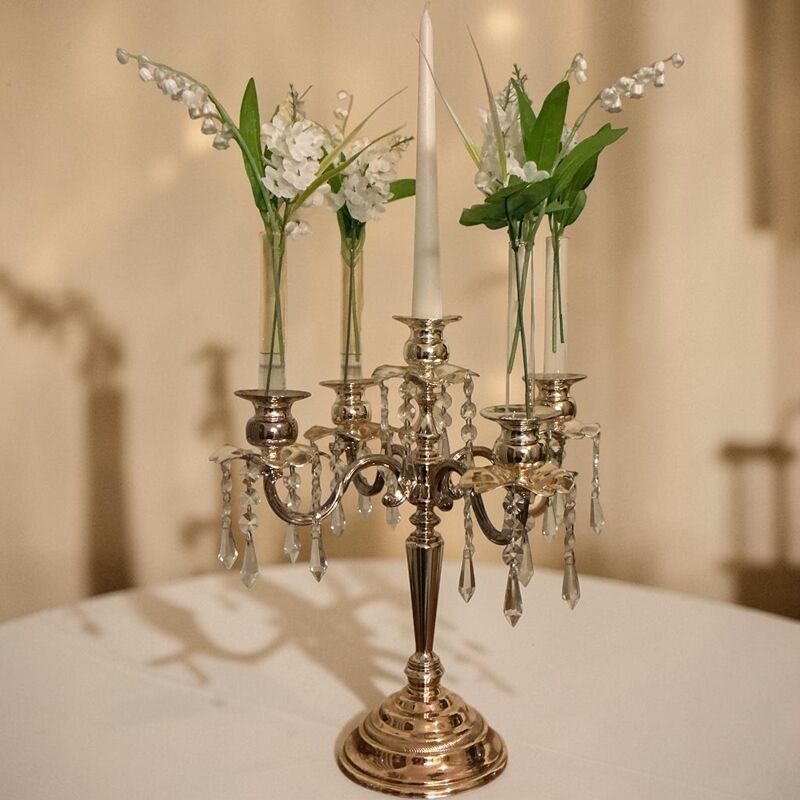 Candelabra with Flowers 