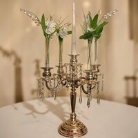 Candelabra with Flowers