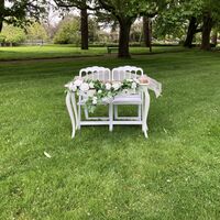 Signing Table, Chairs and Flowers