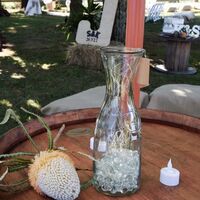 Carafe with Beads & String Lights 