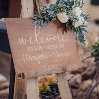 Rustic Easel, Welcome Board 