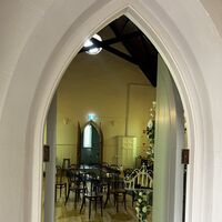 View through Church door 