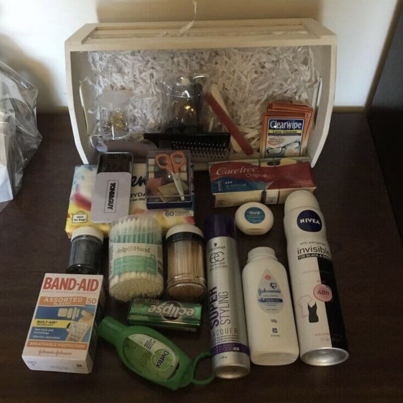 Bathroom Baskets Wedding Decor for Hire