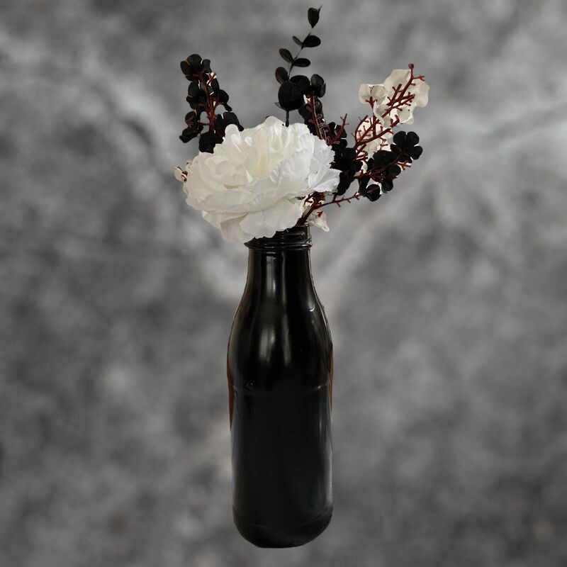 Black Bottle Vase 