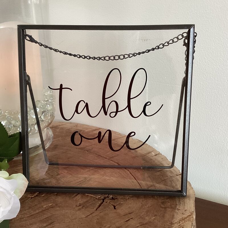 CLEARANCE SALE Metal Frame Black Table Numbers. Wedding Decor for