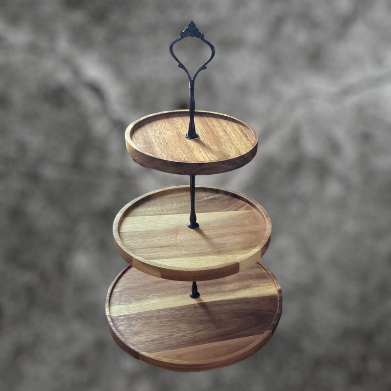 Cake Stand  3 Tier Wooden