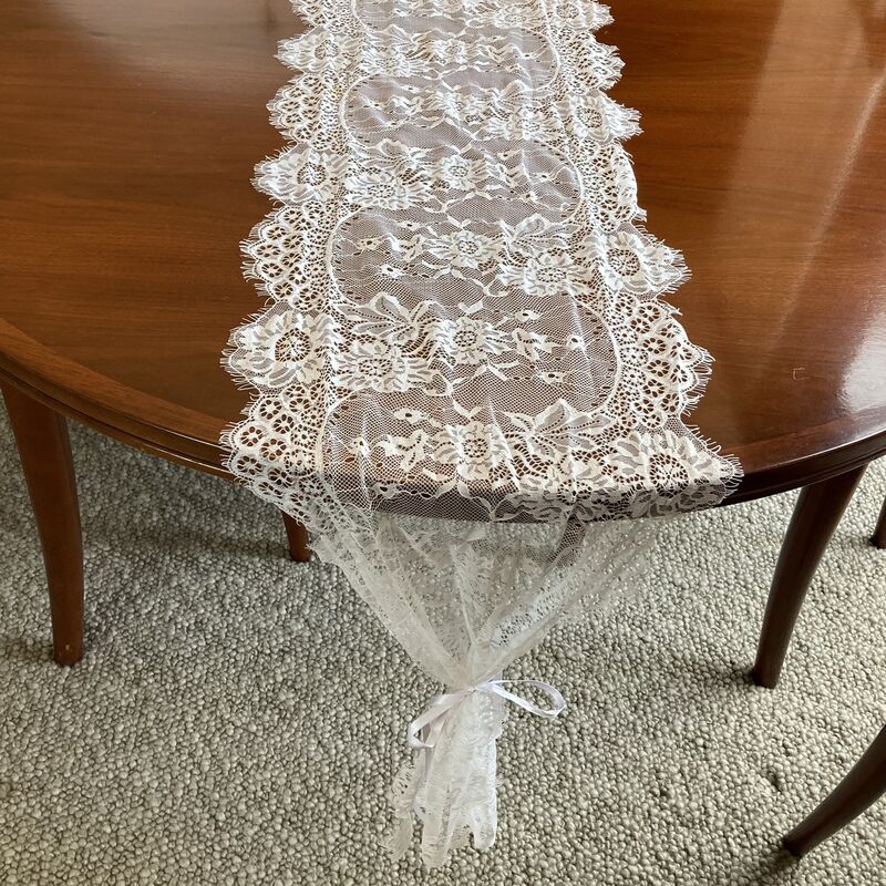 Table Runners Ivory Lace Wedding Decor for Hire