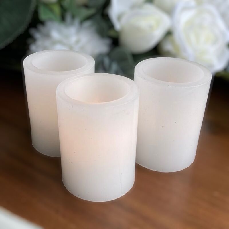 LED Candles Wax, Votive Wedding Decor for Hire
