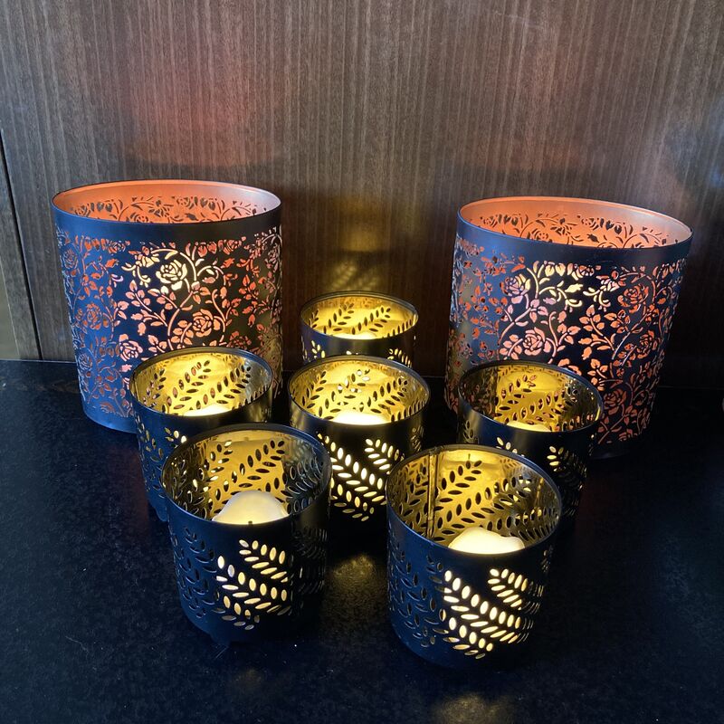 Moroccan Style Candle Holders (set of 3) | Wedding Decor for Hire