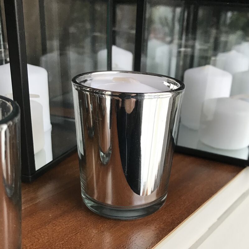 Silver Votive Holders with candle Wedding Decor for Hire