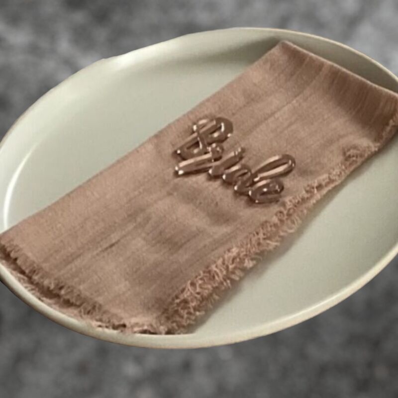Table Napkins   Dusty Pink Cheesecloth