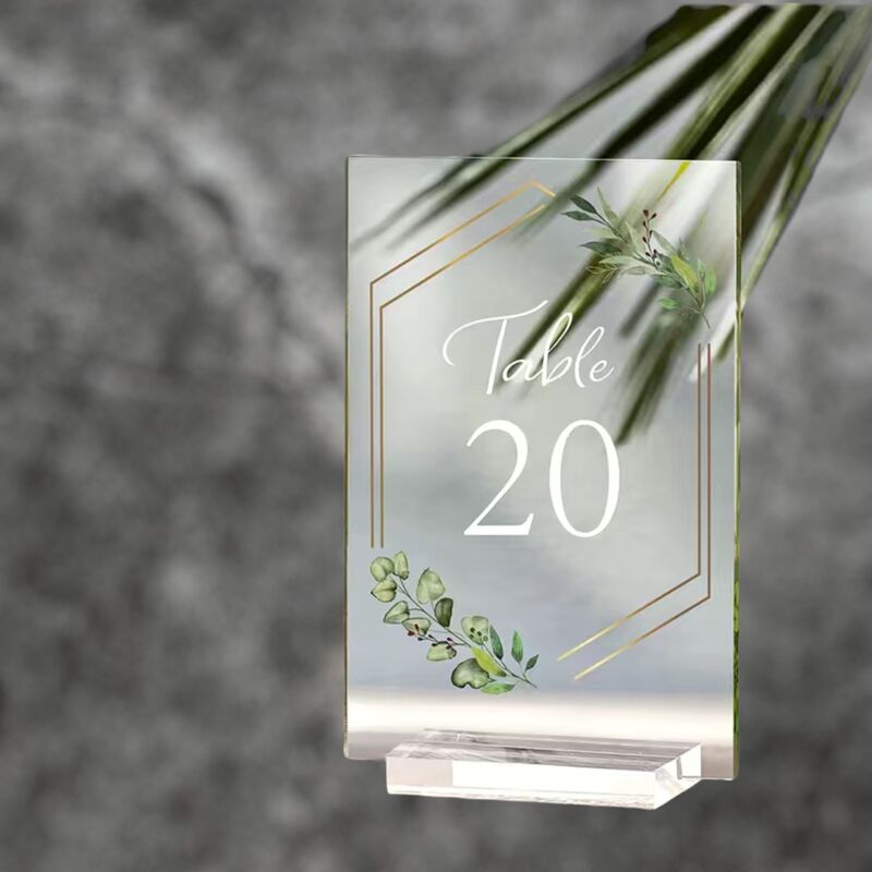 Table Numbers  Clear Acrylic Small