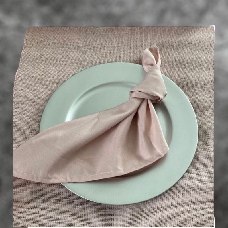 Table Runners   Baby Pink Hessian 
