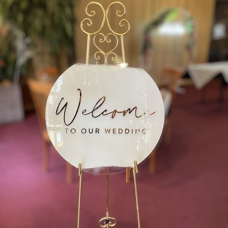 Welcome Board Package   Acrylic 