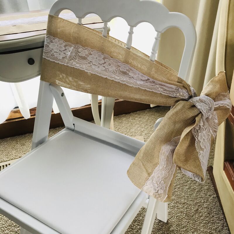 White Chairs for Signing Table Wedding Decor for Hire