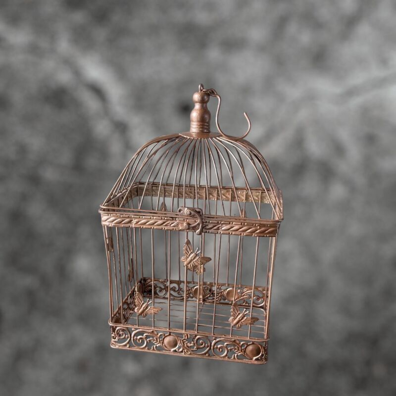 Wishing Well   Bird Cage   Rose Gold 