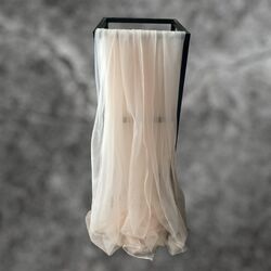 Arbour Drape   Champagne Organza   2 pieces