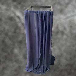 Arbour Drape   Navy Blue Chiffon 2 pieces